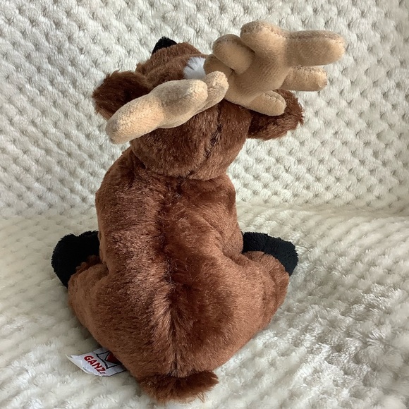 GANZ Webkinz HM137 Reindeer Stuffed Animal Toy No Code - Picture 4 of 10